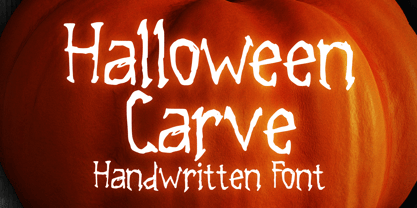 Halloween Carve Font Poster 1