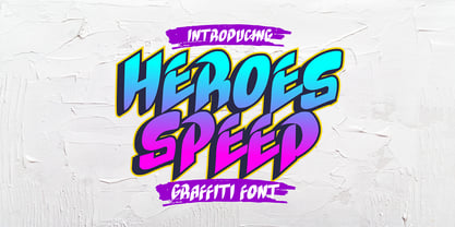 Heroes Speed Font Poster 1