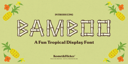 BAMBOO Font Poster 1