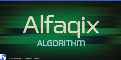 Alfaqix Algorithm Font Poster 1