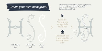 Marriage Monograms Fuente Póster 2