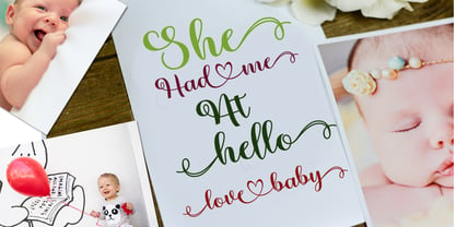 Ho hello Font Poster 4