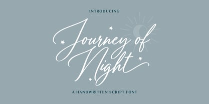 Journey of Night Font Poster 1