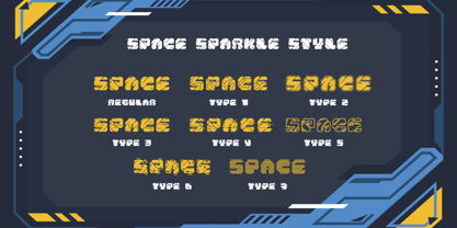 Space Sparkle Font Poster 10