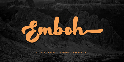 Emboh Font Poster 1