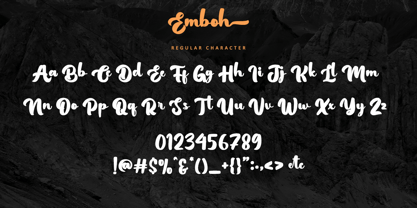 Emboh Font Poster 9