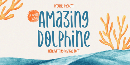 Amazing Dolphine Font Poster 1