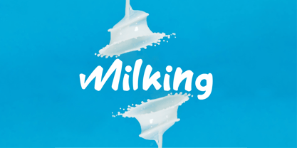 Milking Font Poster 1