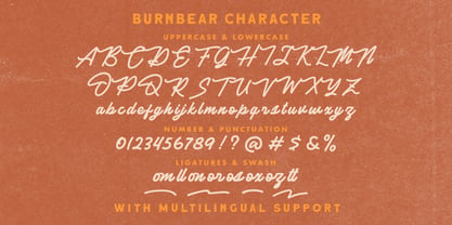 Burnbear Font Poster 8