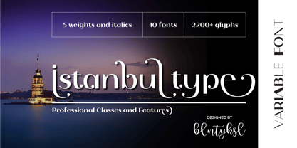Istanbul Type Variable Fuente Póster 1