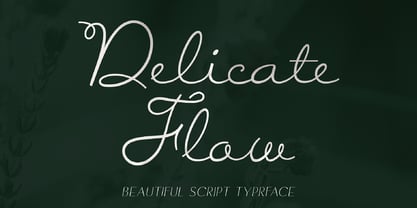 Delicate Flow Font Poster 1