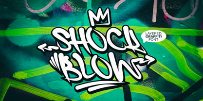 Shock Blow Font Poster 1