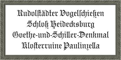 Gutenberg Gotisch Fuente Póster 4