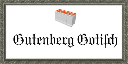 Gutenberg Gotisch Font Poster 1