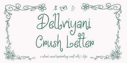 Delviyani Letter Font Poster 1