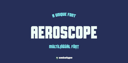 Aeroscope Font Poster 1
