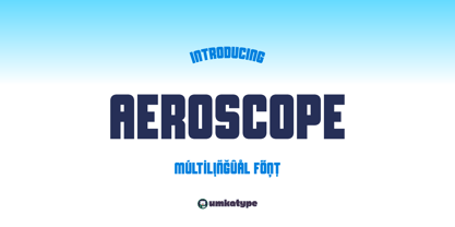Aeroscope Font Poster 9