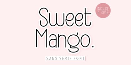 Sweet Mango Italic Font Poster 1