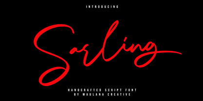 MC Sarling Font Poster 1