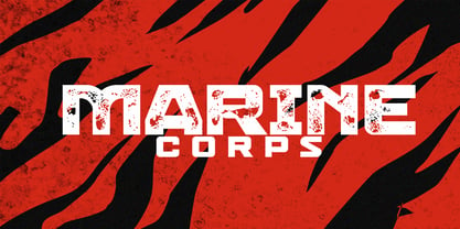 Marine Corps Font Poster 1
