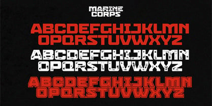 Marine Corps Font Poster 9