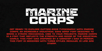 Marine Corps Font Poster 3