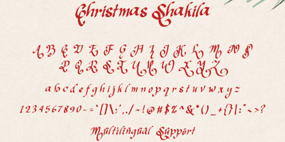 Christmas Shakila Font Poster 5