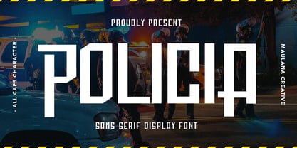 MC Policia Font Poster 1