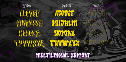 Bade Hoper 3d Graffiti Font Poster 2