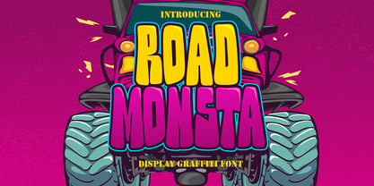 Road Monsta Font Poster 1