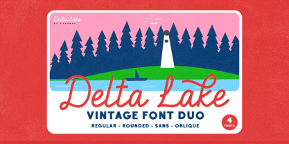 Delta Lake Font Poster 1