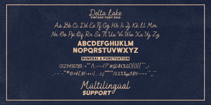 Delta Lake Font Poster 8