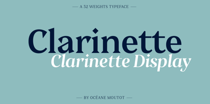 Clarinette Font Poster 1