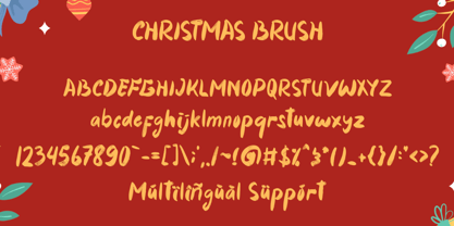 Christmas Brush Font Poster 6