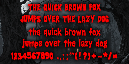 Scary Horror Font Poster 4