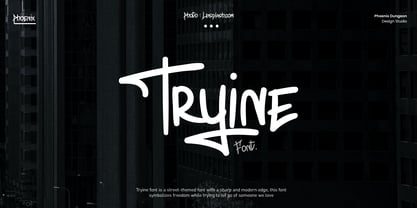 Tryine Font Poster 1