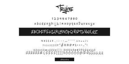 Tryine Font Poster 9