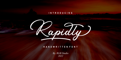Rapidly Font Poster 1
