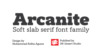 Arcanite Slab Font Poster 1