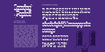 Sunday Popice Font Poster 9