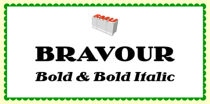 Bravour Font Poster 1