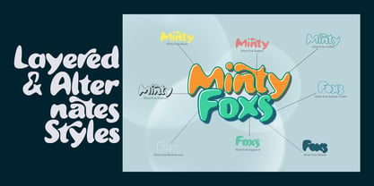 Minty Foxs Font Poster 4