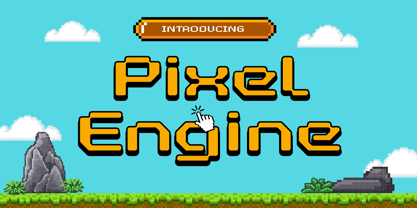 Pixel Engine Font Poster 1