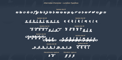 Lunation Font Poster 10