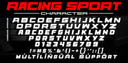 Racing Sport Display Font Poster 7