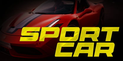 Racing Sport Display Font Poster 4