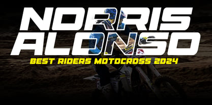 Racing Sport Display Font Poster 5