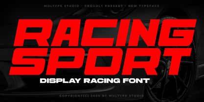 Racing Sport Display Fuente Póster 1