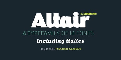 Altair Font Poster 1