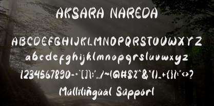 Aksara Nareda Font Poster 5